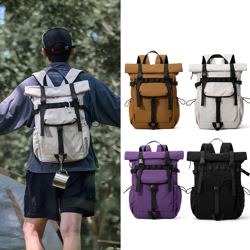 신형 남성용 롤탑 확장형 여행 백팩 노트북 백팩 아웃도 - Hiking Backpack Waterproof 리뷰 및 가격